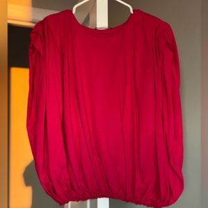 Zara balloon shirt hot pink - Small - NWOT